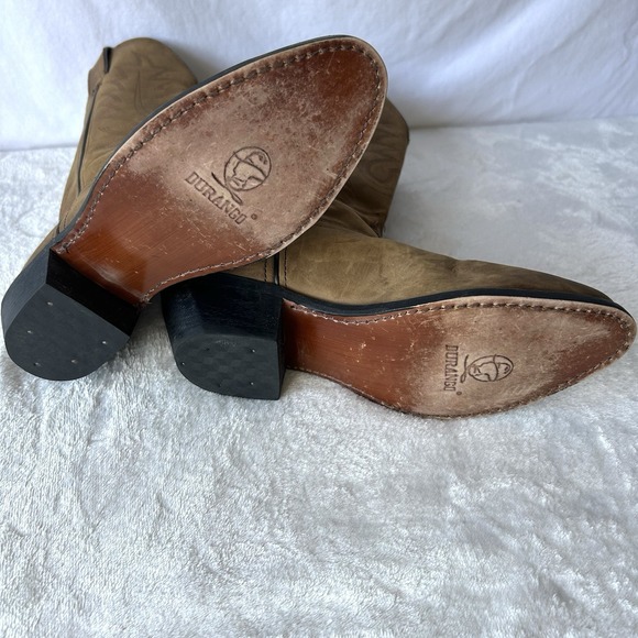 DURANGO Women's 8M Brown Leather 11" Mid Calf Western Cowboy Boots RD4112 - Picture 5 of 6